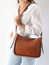 Shoulder Bag M Foudre Leather Etrier Brown foudre EFOD087M-vue-porte