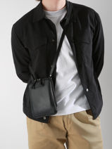 Leather Flandres Crossbody Bag Etrier Black flandres EFLA728S-vue-porte