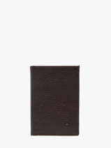 Leather Cardholder Madras Etrier Brown madras EMAD013